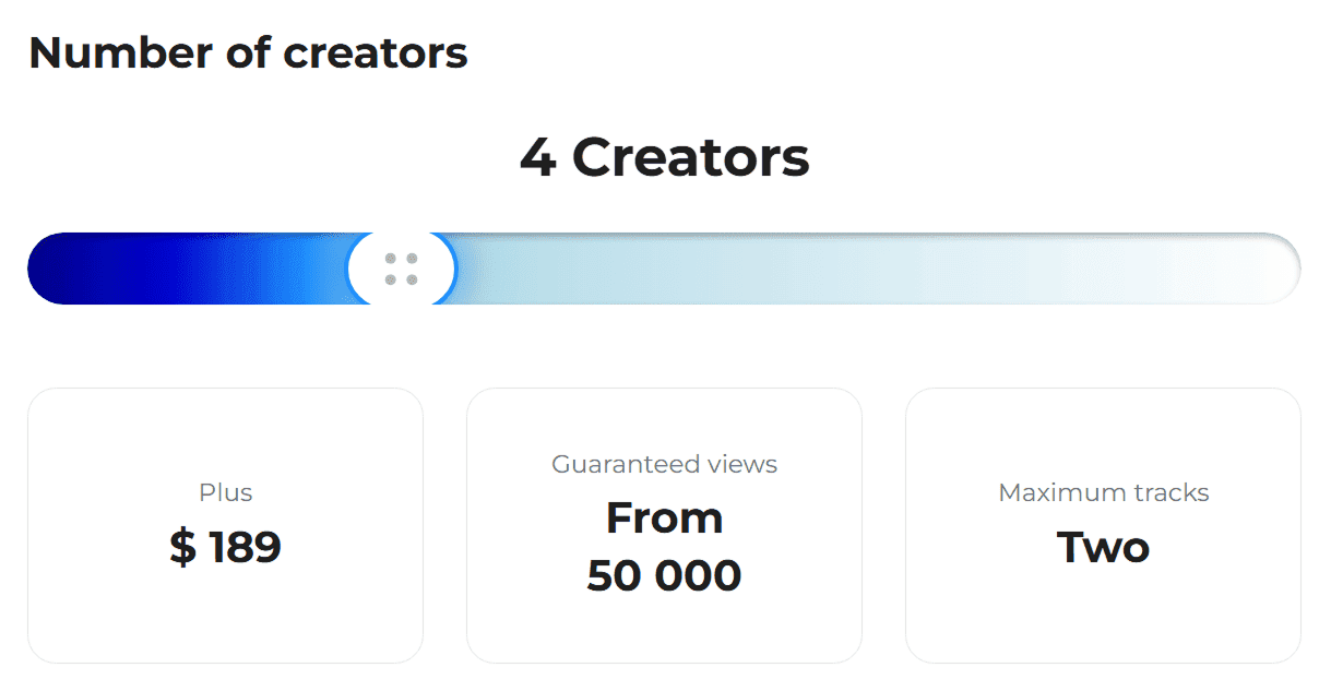 1. Choose the number of Creators